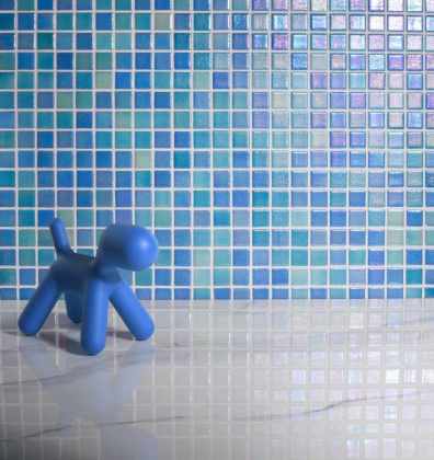 Стеклянная мозаика, MIX BLUE 551/552, Shell Стеклянная мозаика, MIX BLUE 551/552, Shell