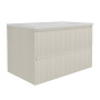 База под раковину Welle 800 подвесная, 2 выкатных ящика soft-close, M.Beige