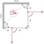 Душевой уголок BelBagno ETNA-A-22-80-C-Cr Душевой уголок BelBagno ETNA-A-22-80-C-Cr