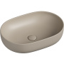 Умывальник чаша накладная овальная (цвет Капучино Матовый) Element 600*415*135мм