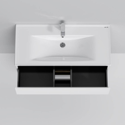 M85AWCC1002WG X-Joy, Раковина мебельная, керамическая, 100 см, встроенная, цвет: Белый, глянец M85AWCC1002WG X-Joy, Раковина мебельная, керамическая, 100 см, встроенная, цвет: Белый, глянец