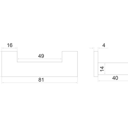 Крючок двойной EXCELLENT Riko (хром)