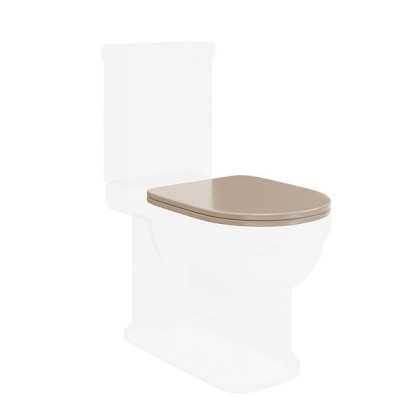 Сиденье POMPEI для напольного унитаза, камео бежевый глянцевое PO.seat.01\CAM