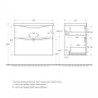 Тумба с раковиной подвесная BelBagno MARINO-H60 80 Bianco Lucido, раковина белая Тумба с раковиной подвесная BelBagno MARINO-H60 80 Bianco Lucido, раковина белая