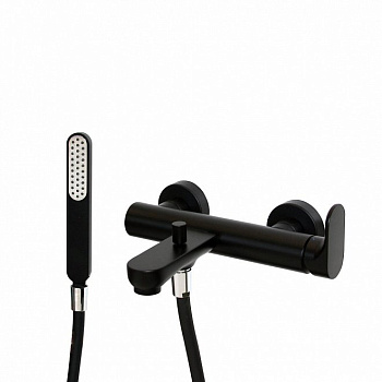 Смеситель для ванны OLE настенный, матовый черный Смеситель для ванны OLE настенный, матовый черный