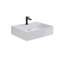 Раковина LOGICA мебельная\подвесная с одним отверстием 60, белая глянцевая