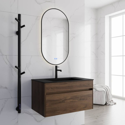 База под раковину Chiara 800 подвесная, 1 выкатной ящик soft-close, C.Oak