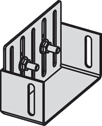 Заглушка для дренажных желобов 75 мм, оцинкованная сталь