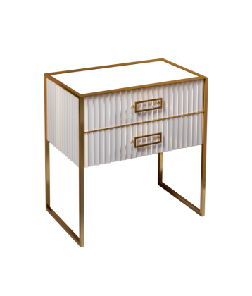 Тумба MONACO 80см h74см белая глянец + золото под раковину чашу 867-080-WG Boheme