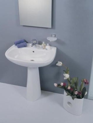 Комплект раковина 55 см Normus + пьедестал Комплект раковина 55 см Normus + пьедестал