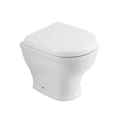 CZR-265-CBR Чаша унитаза приставного безободкового, P-trap, полное примыкание к стене 