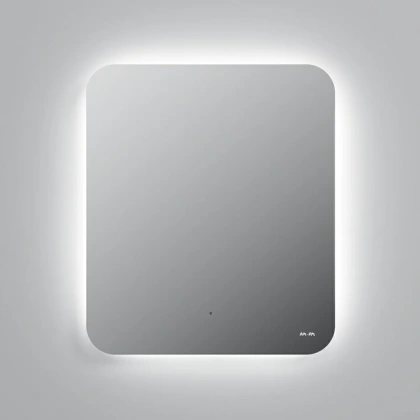 Зеркало с подсветкой в ванную закругленное AM.PM X-Joy M85MOX10601S1 сенсорное, 70х60х3,5 см