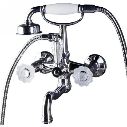 Смеситель для ванны(душевой комплект), Camelia хром_Комплект