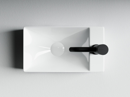 Умывальник подвесной прямоугольный (отверстие под смеситель R) Element 375*215*100мм Умывальник подвесной прямоугольный (отверстие под смеситель R) Element 375*215*100мм