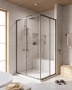 RELAX-304-AH-2-120/90-C-BORO Душевой уголок, отделка Брашированное золото