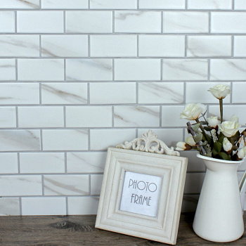 Мозаика Brick Calacatta Gold 4.5*9.5*6 28.8x29.2 Мозаика Brick Calacatta Gold 4.5*9.5*6 28.8x29.2