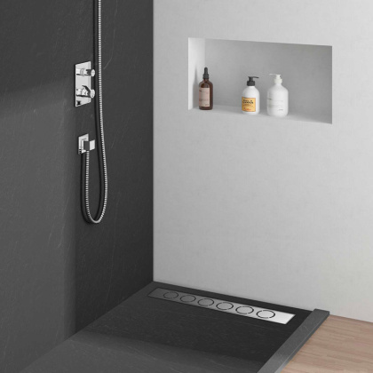 Душевой лоток SAY OPTIMA 601.70.P.NSN, 70 см, хром