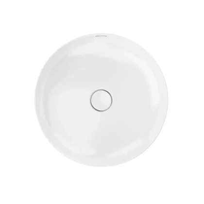 Раковина SAFI накладная 46 с крепежом, белая глянцевая