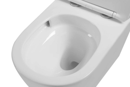 Унитаз подвесной Globo VT1-14ST Tornado, цвет белый, ультратонкое сиденье soft-close