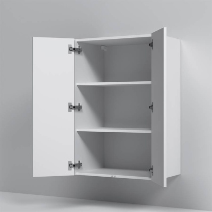 Шкаф с полками 60 см, высота 90 см, белый матовый, универсальный M8FCH06029WM