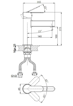 Смеситель для умывальника RUSH Tenerife (TE2835-11) Смеситель для умывальника RUSH Tenerife (TE2835-11)