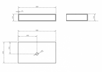Тумба под раковину ABBER Stein AS1612 подвесная, белая матовая