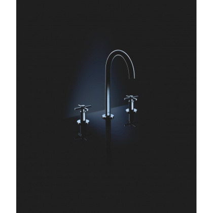 Смеситель GROHE Atrio New двухвентильный для раковины на 3 отверстия, монтаж на бортик, хром (20008003) Смеситель GROHE Atrio New двухвентильный для раковины на 3 отверстия, монтаж на бортик, хром (20008003)