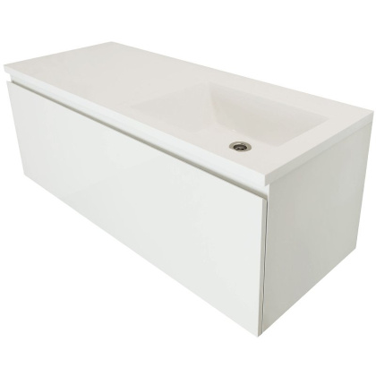 Комплект мебели Dallas Luxe 1000х482 правосторонний подвесной 1 ящик (ШхГхВ) 992х476х430