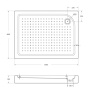 Акриловый поддон BelBagno TRAY-BB-AH-120/80-15-W-R