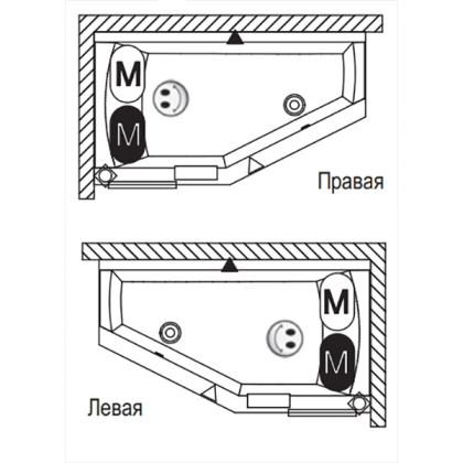 Акриловая ванна Riho Geta, 160х90 см R  Акриловая ванна Riho Geta, 160х90 см R