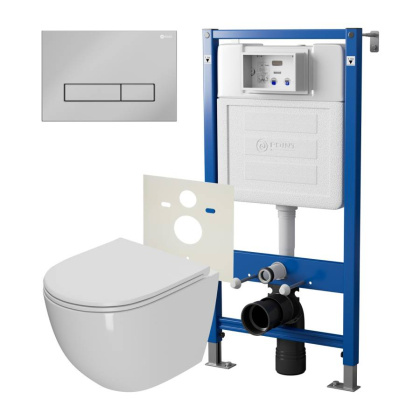 Сет: Система инсталляции Point Элемент для подвесного унитаза PN45120 + Клавиша смыва для инсталляции Point Меркурий, хром, PN44831C + Унитаз подвесной Point Афина безободковый, сиденье микролифт PN41041 Сет: Система инсталляции Point Элемент для подвесного унитаза PN45120 + Клавиша смыва для инсталляции Point Меркурий, хром, PN44831C + Унитаз подвесной Point Афина безободковый, сиденье микролифт PN41041