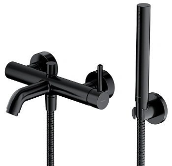 Смеситель для ванны с душевым комплектом OMNIRES Y Y1231BL (черный)