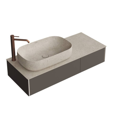 Тумба MAGICA подвесная 120, 2 ящика, вечерний серый матовый                         Тумба MAGICA подвесная 120, 2 ящика, вечерний серый матовый