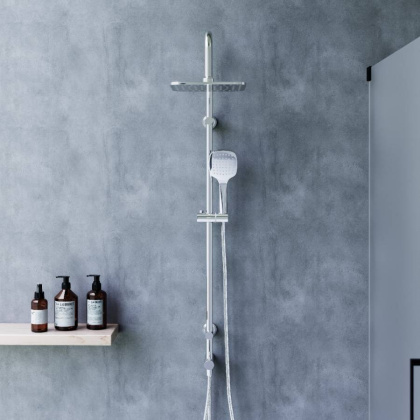 D0712000 Norma душевая система  с квадратными лейками, хром D0712000 Norma душевая система  с квадратными лейками, хром