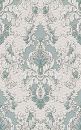 Декор настен. VT\B253\6000 Браганса голубой 25см*40см*8мм (1уп/10шт/1м2) матовый, шт