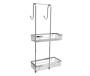 Комплект из держателей и 2-х навесных полок, 27,5х66,5х27,3 см, хром, K-72222