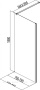 Боковая стенка Aquanet Cinetic AE12-F-80H190U-CT 800, прозрачное стекло