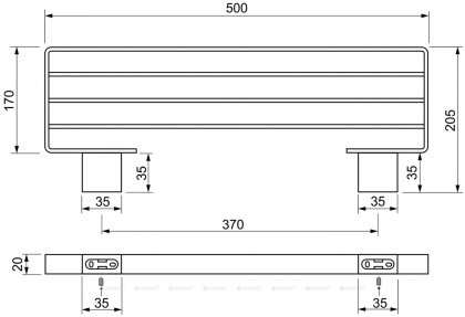 Полочка Bemeta Via 135002182