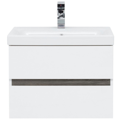 Мебель для ванной Aquanet Беркли 60 белый/дуб рошелье (зеркало белое)