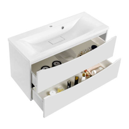 База под раковину Mia 900 подвесная, 2 выкатных ящика soft close, G.White