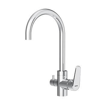 400730000 Merkur, Смеситель Для кухни с каналом для питьевой воды, Хром