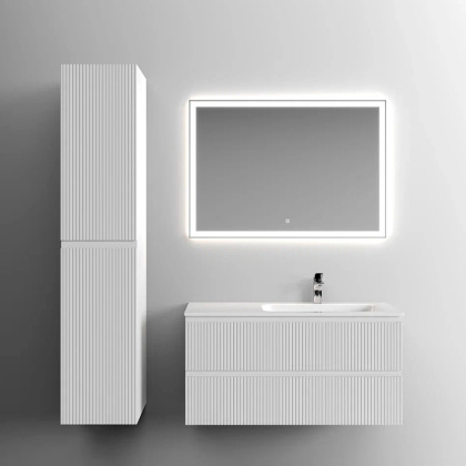 Тумба подвесная SANCOS Snob T правая 995х445х500, c двумя ящиками оснащенными доводчиками, Bianco , арт.SNT100RW