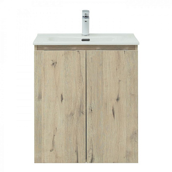 Тумба под раковину Aquanet Алвита New 60 2 дверцы, дуб веллингтон белый Тумба под раковину Aquanet Алвита New 60 2 дверцы, дуб веллингтон белый