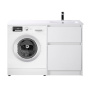 Тумба с раковиной напольная BelBagno KRAFT-LVD-58/120-L Pino Pasadena, раковина белая Тумба с раковиной напольная BelBagno KRAFT-LVD-58/120-L Pino Pasadena, раковина белая