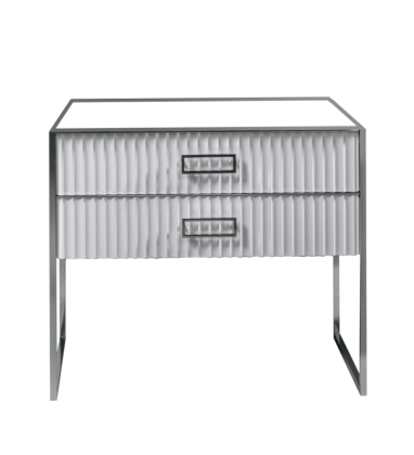 Тумба MONACO 100см h84см белая глянец + хром под раковину моноблок 866-100-WCR Boheme