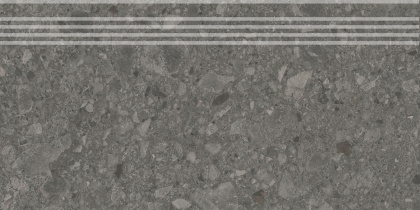 Ступень Чеппо ди Гре антрацит матовый обрезной 30x60x0,9