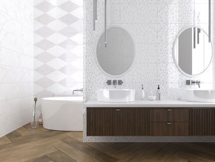 Декор Sierra White 01 25х60 Декор Sierra White 01 25х60