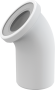 Колено для унитаза 45°