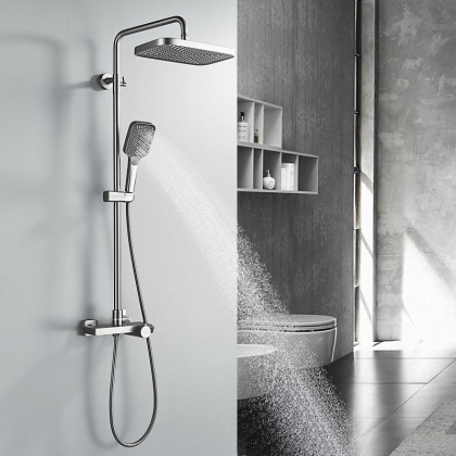 Душевая стойка с термостатом ROSE R18T R1896T-6