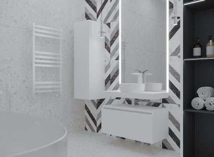 Ящик под столешницу 60см WHITE глянец VALLESSI UNO-S 897-060-W Boheme